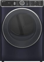 GE Profile – 7.8 Cu. Ft. Stackable Smart Gas Dryer with Steam and Washer Link – Sapphire Blue