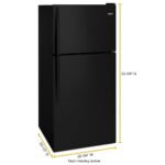 Whirlpool – 18.2 Cu. Ft. Top-Freezer Refrigerator – Black - Image 4
