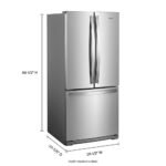 Whirlpool – 19.7 Cu. Ft. French Door Refrigerator – Stainless Steel - Image 4