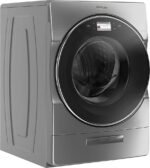 Whirlpool – 5.0 Cu. Ft. High Efficiency Front Load Washer with Steam and Load & Go XL Dispenser – Chrome Shadow - Image 2