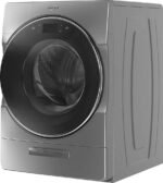 Whirlpool – 5.0 Cu. Ft. High Efficiency Front Load Washer with Steam and Load & Go XL Dispenser – Chrome Shadow - Image 3