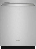 Whirlpool – 24″ Top Control Built-In Stainless Steel Tub Dishwasher with Large Capacity Tall Top Rack and 50 dBA – Stainless Steel