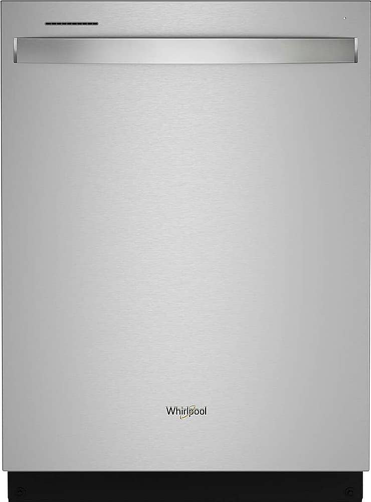 6581372_sd.jpg Whirlpool – 24″ Top Control Built-In Stainless Steel Tub Dishwasher with Large Capacity Tall Top Rack and 50 dBA – Stainless Steel - Image 1