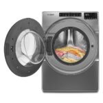 Whirlpool – 4.5 Cu. Ft. High-Efficiency Stackable Front Load Washer with Steam and Tumble Fresh – Chrome Shadow - Image 3