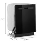 Whirlpool – 24″ Top Control Built-In Stainless Steel Tub Dishwasher with Boost Cycle and 55 dBA – Black - Image 2