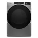 Whirlpool – 7.4 Cu. Ft. Stackable Electric Dryer with Wrinkle Shield Plus Option – Chrome Shadow