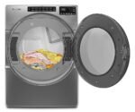 Whirlpool – 7.4 Cu. Ft. Stackable Electric Dryer with Wrinkle Shield Plus Option – Chrome Shadow - Image 5