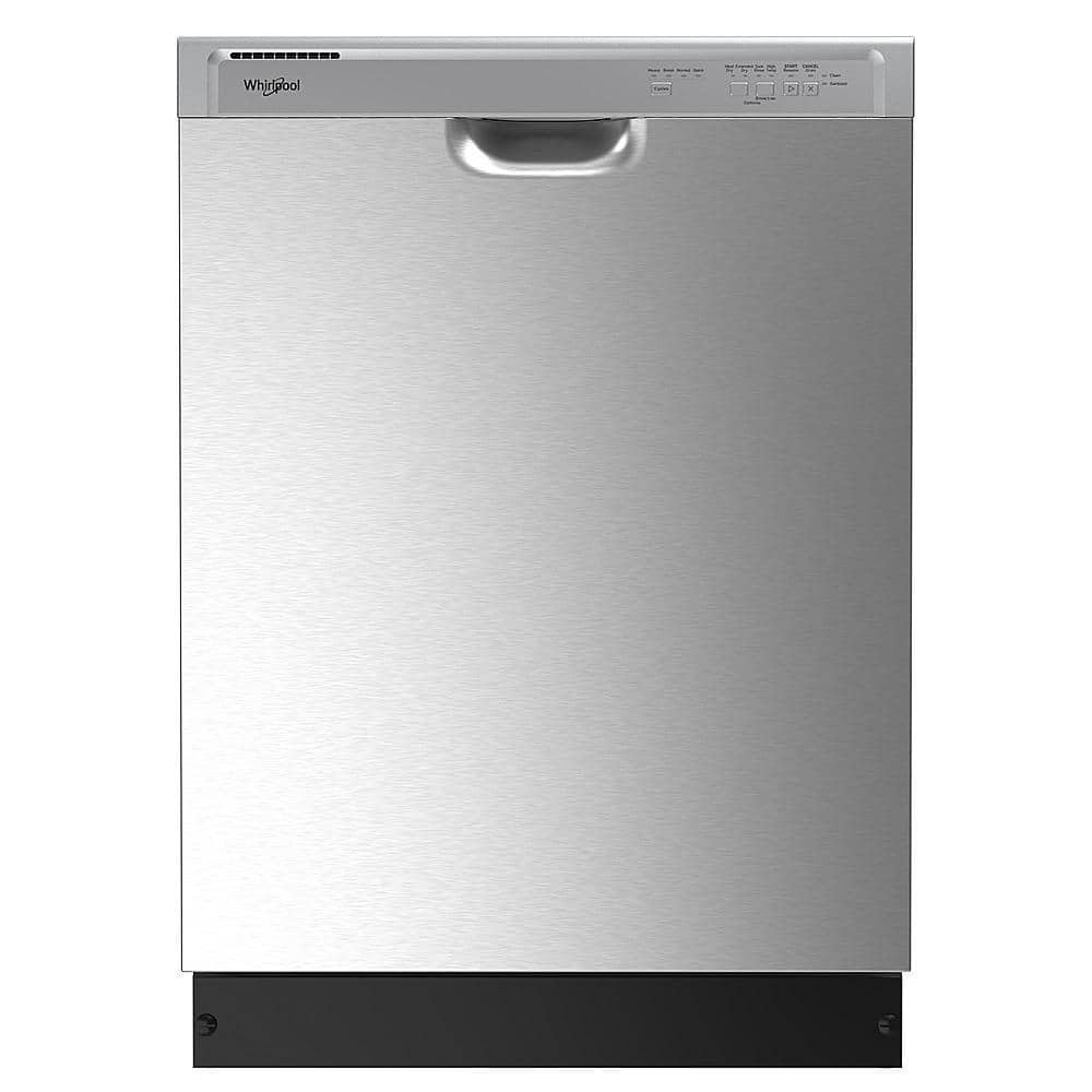 6581462_sd.jpg Whirlpool – 24″ Front Control Built-In Dishwasher with Boost Cycle and 57 dBA – Stainless Steel - Image 1