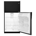 Whirlpool – 20.5 Cu. Ft. Top-Freezer Refrigerator – Black - Image 2