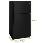 Whirlpool – 20.5 Cu. Ft. Top-Freezer Refrigerator – Black - Image 6