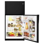 Whirlpool – 20.5 Cu. Ft. Top-Freezer Refrigerator – Black - Image 3
