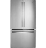 GE – 36 in. Wide 21.9 Cu. Ft. French Door Counter Depth Refrigerator with Internal Water Dispenser – Stainless Steel