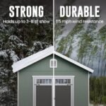 Heartland Asheville 10-ft x 12-ft Gable Style Wood Outdoor Storage Shed - Image 4