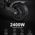 M YUME SCOOTER Hawk Dual Motor Electric Scooters for Adults 2400W 43MPH 43Miles Long Rang E-Scooter - Image 9