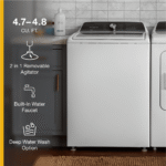 Whirlpool WTW5057LW 4.7 - 4.8 Cu. ft. Top Load Washer w/ Removable Agitator - Image 3