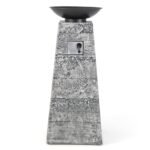 Costway 48 Inch Propane Fire Bowl Column with Lava Rocks and PVC Cover - Image 6