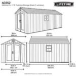 Lifetime 8 Ft. x 17.5 Ft. Outdoor Storage Shed - Image 70