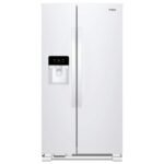 Whirlpool – 36 in. Wide 25 cu. ft. Side-by-Side Refrigerator – White