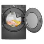 Whirlpool – 7.4 Cu. Ft. Stackable Smart Electric Dryer with Steam and Wrinkle Shield Option – Volcano Black - Image 7