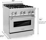 ZLINE 30″ Dual Fuel Range RA30 - Image 7