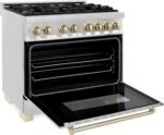 ZLINE Autograph Edition 36″ 4.6 Cu. Ft. Dual Fuel Range - Image 4