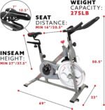 Sunny Health & Fitness Synergy Pro Magnetic Indoor Cycling Bike - Image 4