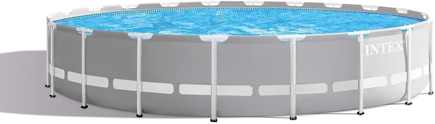 71oE1gjcyTL._AC_SL1500.jpg Intex 26755EH Prism Frame Premium Above Ground Swimming Pool Set: 20ft x 52 - Image 1