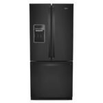 Whirlpool – 30 in. Wide 20 cu. ft. French Door Refrigerator – Black