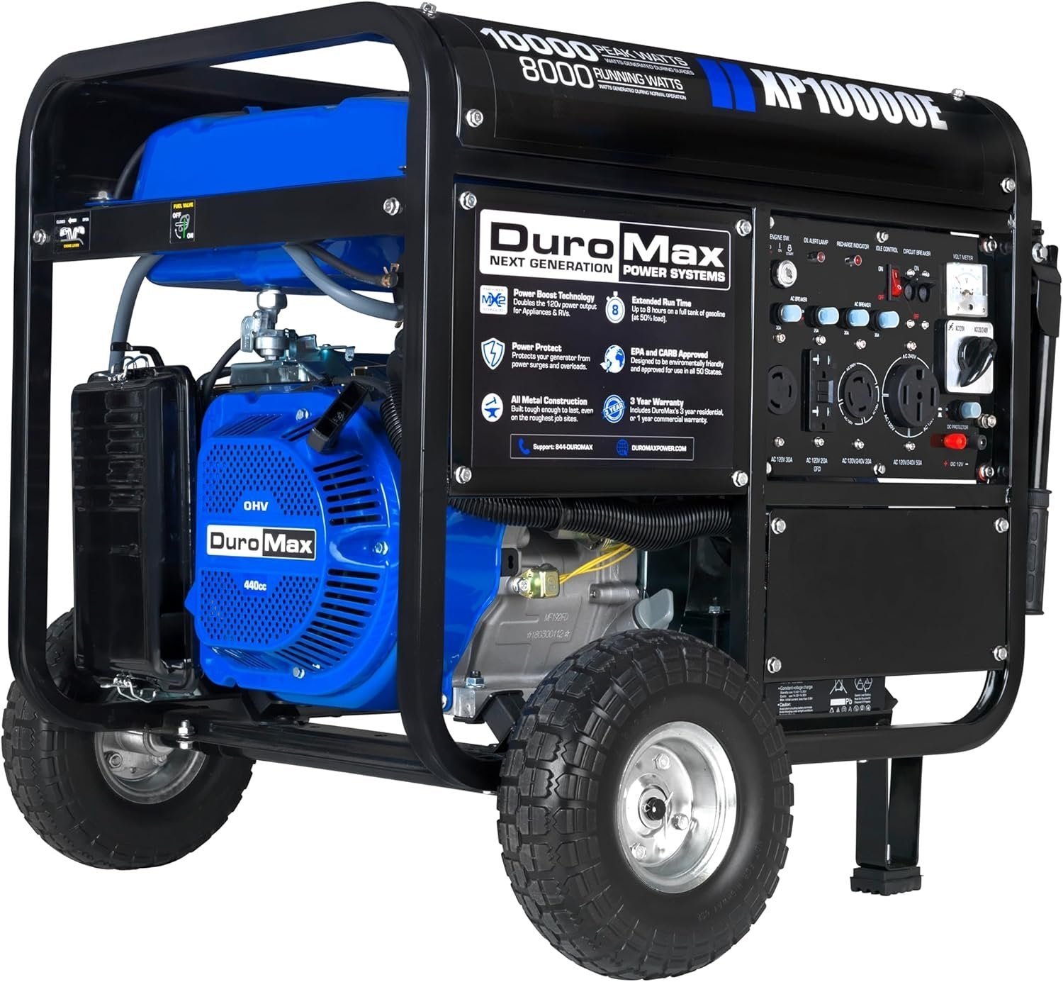 81W0gRhRjZL._AC_SL1500_aa7b00da-661e-463d-9943-51c89847519f-1.jpg DuroMax XP13000EH Dual Fuel Portable Generator 13000 Watt Gas - Image 1