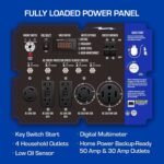 DuroMax XP13000EH Dual Fuel Portable Generator 13000 Watt Gas - Image 6