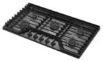 Whirlpool – 36 in. Wide 5 burners Built-In Gas Cooktop with EZ-2-Lift Hinged Cast-Iron Grates – Black Stainless Steel - Image 3