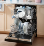 GE – 24″ Front Control Built-In Tub Dishwasher with 3rd Rack, Sanitize Cycle and 47 dBA – Stainless Steel - Image 4
