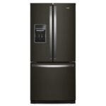 Whirlpool – 30 in. Wide 20 cu. ft. Wide French Door Refrigerator Stainless Steel – Black Stainless Steel