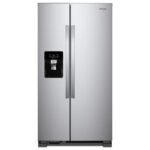 Whirlpool – 25 Cu Ft. Wide Side-by-Side Refrigerator – Stainless Steel