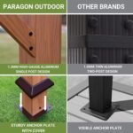 Florence Aluminum Pergola with Canopy Paragon Outdoor - Image 5