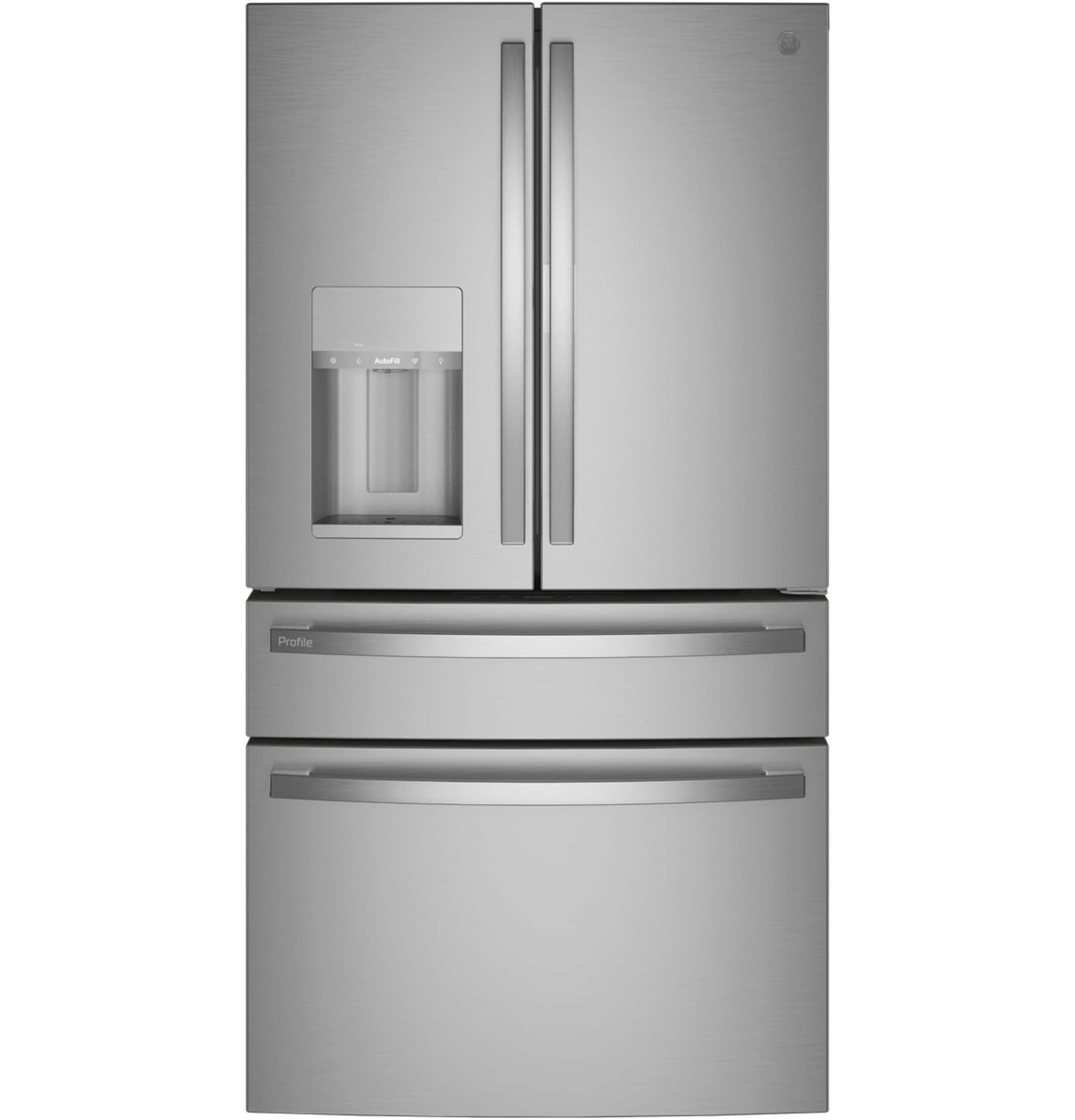 9587b5a0-d2ed-42bd-963c-85b0beb6f886.jpg GE Profile – 36 in. Wide 22.3 Cu. Ft. 4-Door French Door Counter-Depth Smart Refrigerator with Door-in-Door Storage – Stainless Steel - Image 1