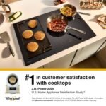 Whirlpool – 36 in. Wide 5 element Electric Cooktop – Black - Image 3