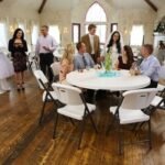 Lifetime (15) 60 in. Round Tables and Cart Combo - Image 15