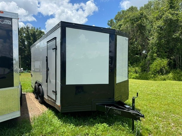97681.jpg 2025 8.5X16TA ENCLOSED CARGO TRAILER RAMP DOOR 84” 9768 - Image 1