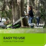 Greenworks 60V 25" Cordless Brushless Self-Propelled Mower + Two (2) 4.0Ah Batteries & Dual Port Charger - Image 10