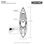 Lifetime Tamarack 100 Sit-On-Top Kayak (Paddle Included) - Image 46