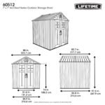Lifetime 7-ft x 7-ft Architect Series Outdoor Storage Shed - Image 83