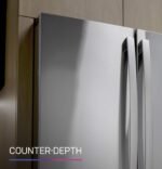 GE Profile – 36 in. Wide 22.3 Cu. Ft. 4-Door French Door Counter-Depth Smart Refrigerator with Door-in-Door Storage – Stainless Steel - Image 5