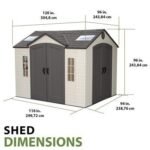Lifetime 10 Ft. x 8 Ft. Outdoor Storage Shed - Image 9