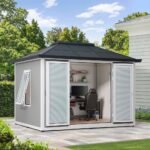 BEYOND SHED 10x12.6 Backyard Office Shed with Floors, Windows, and Lockable Doors