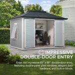 BEYOND SHED 10x12.6 Backyard Office Shed with Floors, Windows, and Lockable Doors - Image 6