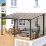 Aecojoy 10 ft. x 14 ft. Dark Gray Aluminum Patio Cover - Image 9