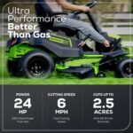 Greenworks 60V 42″ Cordless Battery CrossoverT Riding Lawn Mower - Image 4