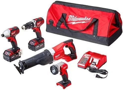 B004IZAIUK-0-1756239844478.jpg Milwaukee 2696-24 M18 Cordless Compact Combo Tool Kit - Image 1