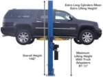 ATLAS Automotive Equipment 9OHSC-SS 2-Post Vehicle Overhead Lift, 11’9” Minimum Ceiling Height, 9,000lb Capacity, Clear Floor, 11’10” Height, 3-Stage Front and 2-Stage Rear Arms, for DIY/Hobbyists - Image 9